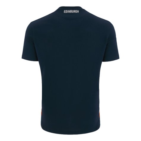 2023-2024 Edinburgh Rugby Travel Cotton Tee (Navy) (Your Name)