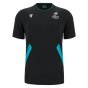 2023-2024 Cardiff Blues Travel Rugby T-Shirt (Black) (Your Name)