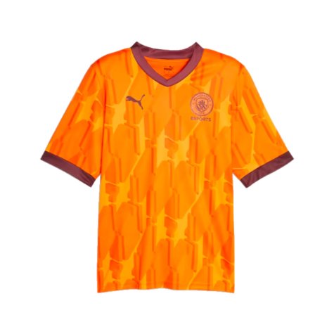 2023-2024 Manchester City eSports Jersey (Orange) (TOURE YAYA 42)