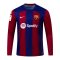 2023-2024 Barcelona Home Long Sleeve Shirt (Gundogan 22)