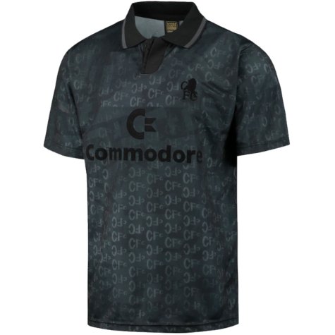 Chelsea 1992 Black Out Retro Football Shirt (Terry 26)