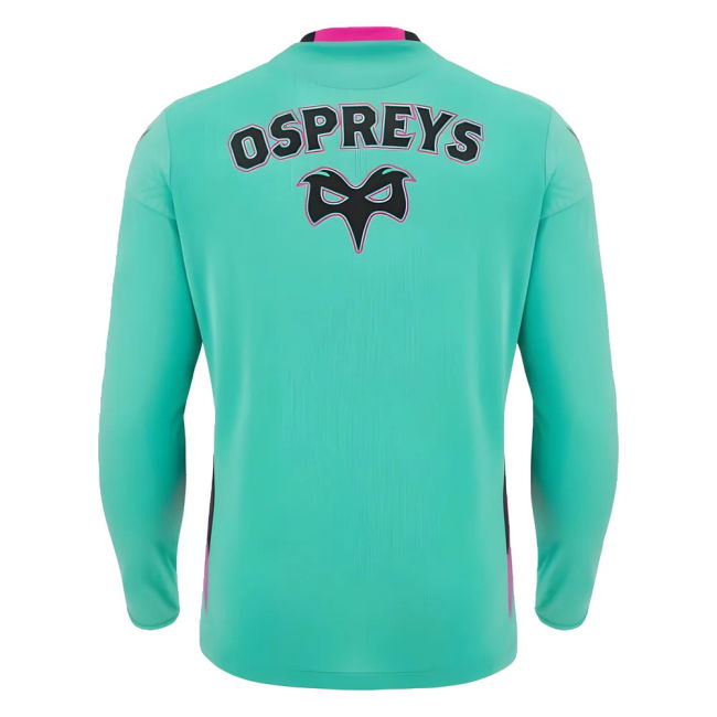 2023-2024 Ospreys Rugby Long Sleeve Training Tee (Turquoise)