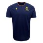 2023-2024 Romania Rugby Cottonpoly T-Shirt (Navy) (Your Name)