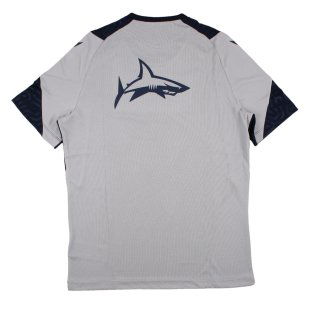 2023-2024 Sale Sharks Players Training Poly Shirt (Grey) [58581645] -  Uksoccershop