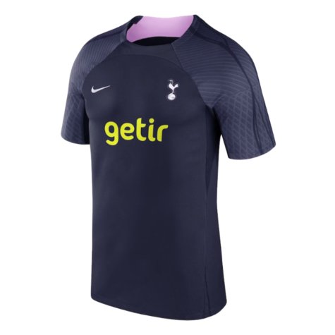 2023-2024 Tottenham Strike Dri-Fit Training Shirt (Marine) (Your Name)