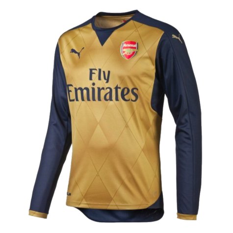 2015-2016 Arsenal Away Long Sleeve Shirt (Mertesacker 4)