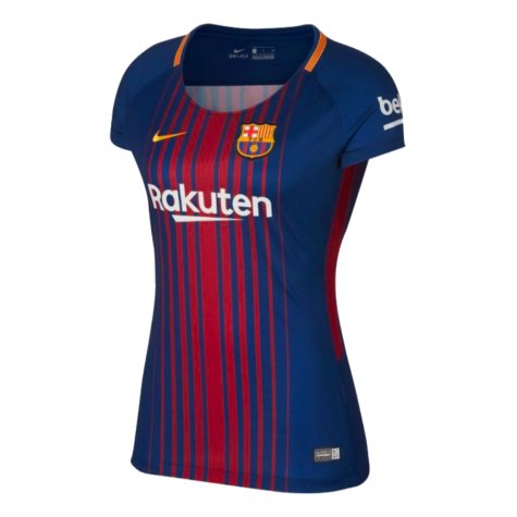 2017-2018 Barcelona Home Shirt (Womens) (Rivaldo 10)