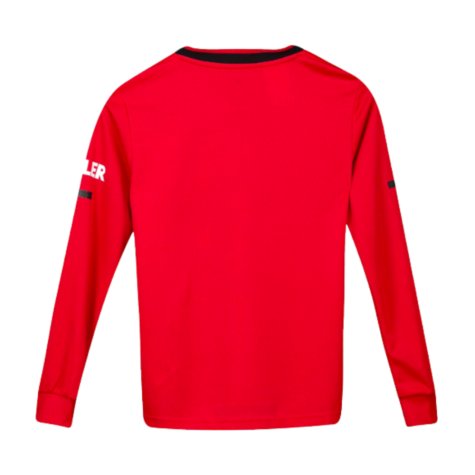 2019-2020 Man Utd Long Sleeve Home Shirt (Kids) (CHARLTON 9)