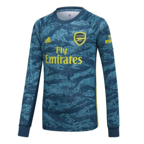 2019-2020 Arsenal Home Goalkeeper Shirt (Green) - Kids (Leno 1)