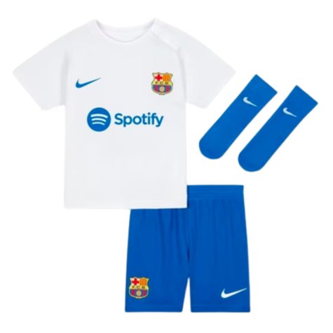 2023-2024 Barcelona Away Baby Kit (Lewandowski 9)