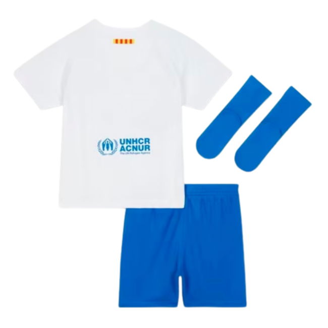 2023-2024 Barcelona Away Baby Kit (Lewandowski 9)