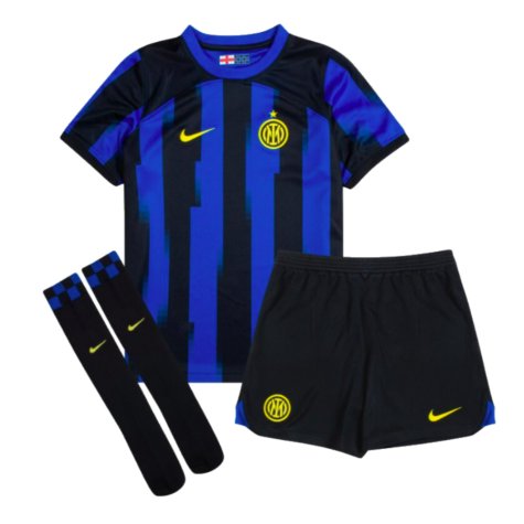 2023-2024 Inter Milan Home Mini Kit (Dzeko 9)