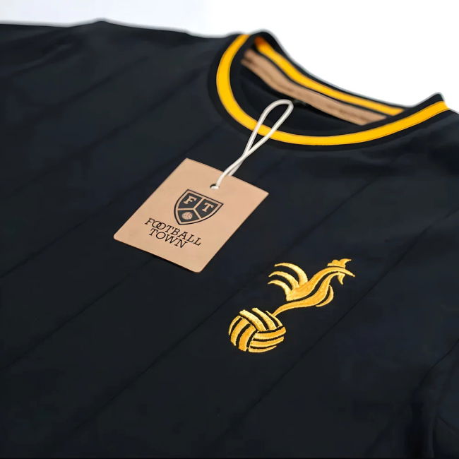 France Cockerel Retro Football Shirt Black