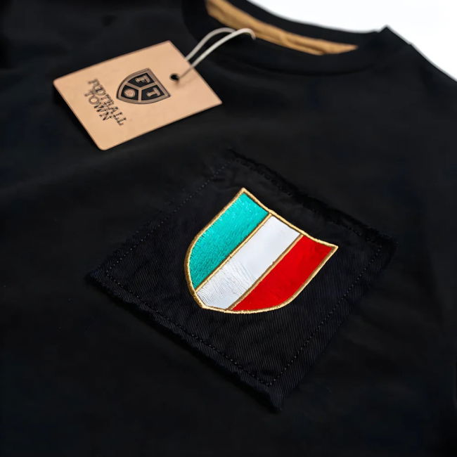 Italy Gli Azzurri Black Number 10 Retro Shirt