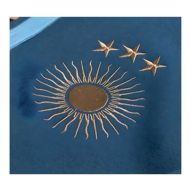 Argentina Retro Football Hoodie El Sol (Navy)