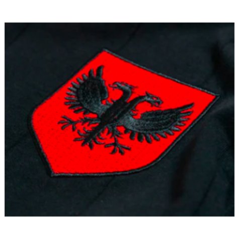 Albania Shqiponje Black Retro Football Shirt