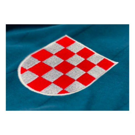 Croatia Kockasti Away Retro Football Shirt