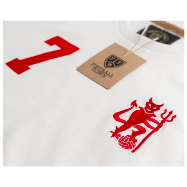 Manchester The Devil White 7 Long Sleeves Retro Shirt