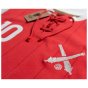 The Cannon Bergkamp Home Retro Football Shirt with Laces