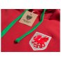 Wales The Dragon Retro Football Hoodie (Red)