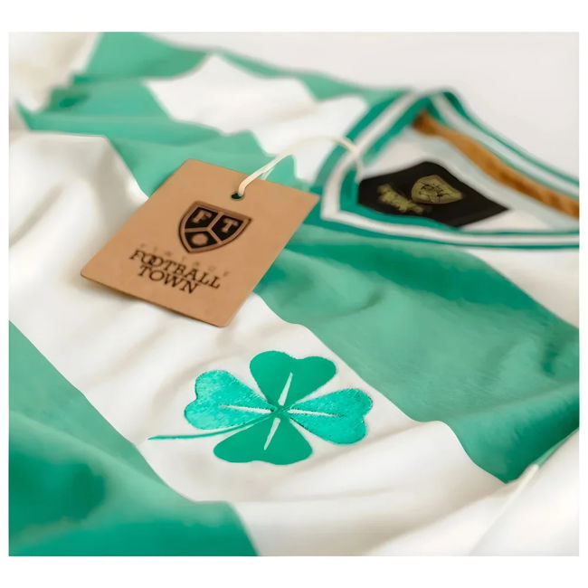 Celtic The Clover Hooped Retro Football Shirt