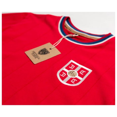 Serbia Cross Home Retro Football Shirt