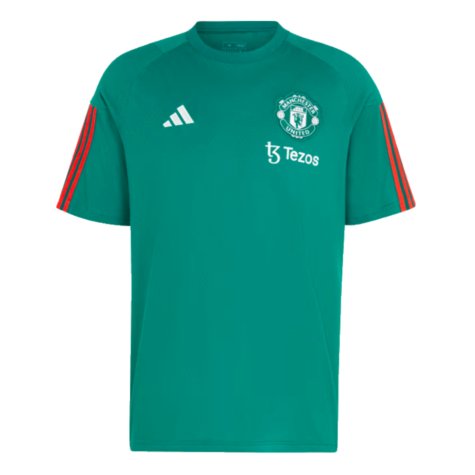 2023-2024 Man Utd Training Tee (Green) (Shaw 23)