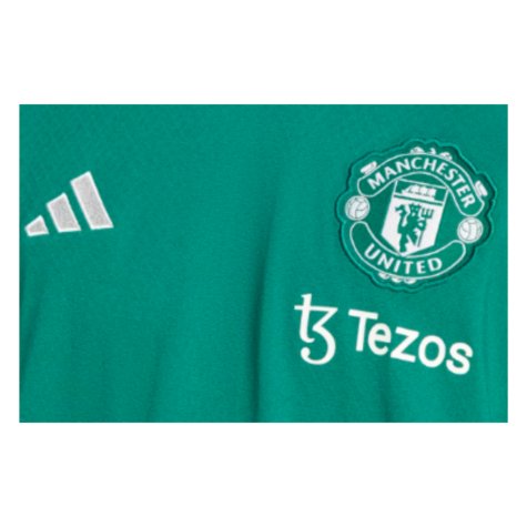 2023-2024 Man Utd Training Tee (Green) (Neville 2)