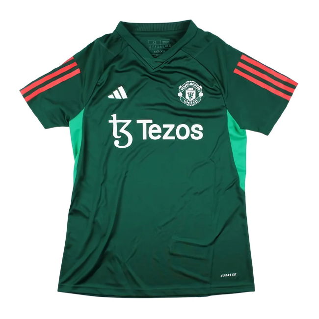 2023-2024 Man Utd Training Shirt (Green) - Ladies (Dalot 20)