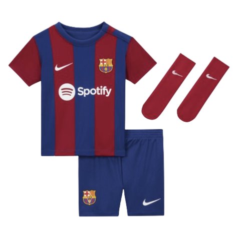 2023-2024 Barcelona Home Infant Baby Kit (Your Name)