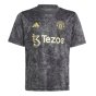 2023-2024 Man Utd Pre-Match Shirt (Black) - Kids (Rashford 10)