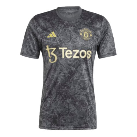 2023-2024 Man Utd Pre-Match Shirt (Black) (Casemiro 18)