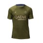 2023-2024 PSG Dri-Fit Strike Fourth Training Shirt (Green Hemp) (Pauleta 9)