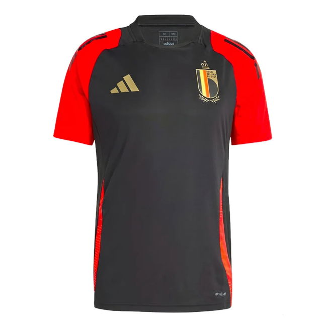 2024-2025 Belgium Training Jersey (Black) (Tielemans 8)