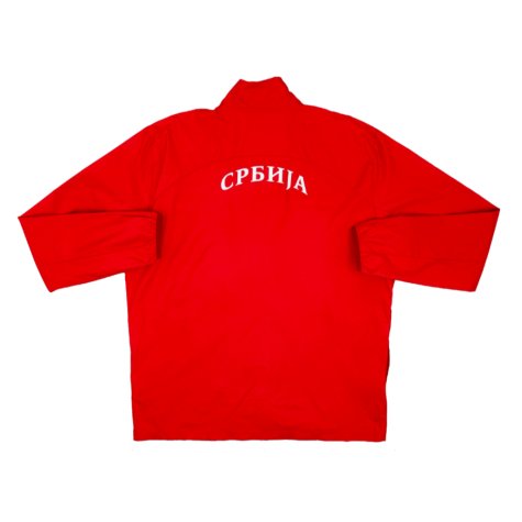 2024-2025 Serbia Pre-Match Woven Jacket (Dark Cherry)