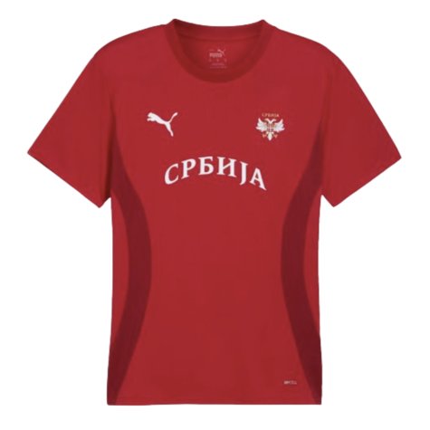 2024-2025 Serbia Pre-Match Jersey (Dark Cherry) (Vlahovic 7)