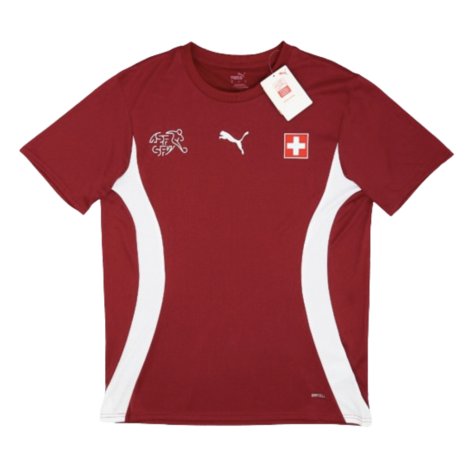 2024-2025 Switzerland Pre-Match Jersey (Red) (Behrami 11)
