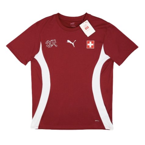 2024-2025 Switzerland Pre-Match Jersey (Red) (Elvedi 4)