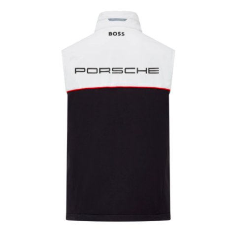 2024 Porsche RP Team Sleeveless Zip Jacket (White-Black)