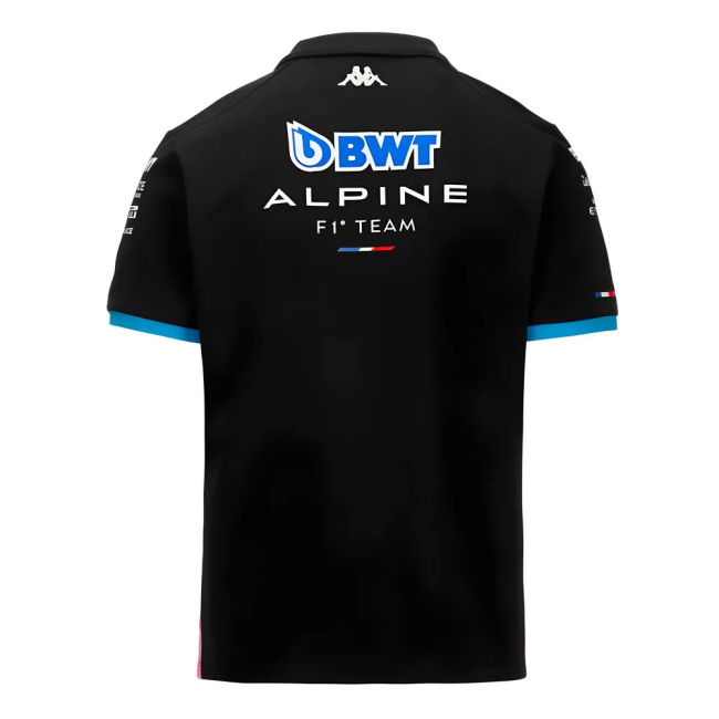 2024 Alpine BWT Team Polo Shirt (Black) - Kids