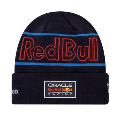 2024 Red Bull Racing Max Verstappen Team Navy Cuff Knit Beanie Hat