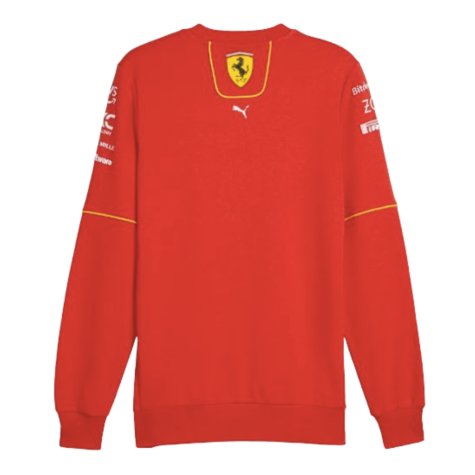 2024 Ferrari Team Crew Neck Sweatshirt (Red)