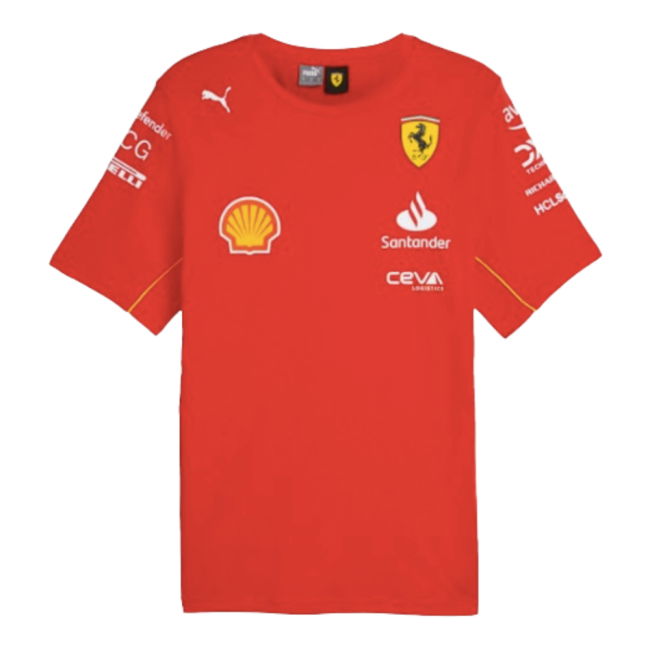 2024 Scuderia Ferrari Team T-Shirt (Red) (Your Name)