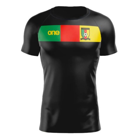 2023-2024 Cameroon Training Tee (Black) (BASSOGOG 11)