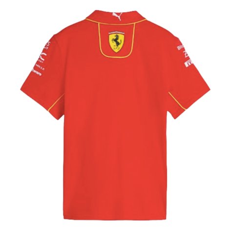 2024 Scuderia Ferrari Team Polo Shirt (Red) - Kids