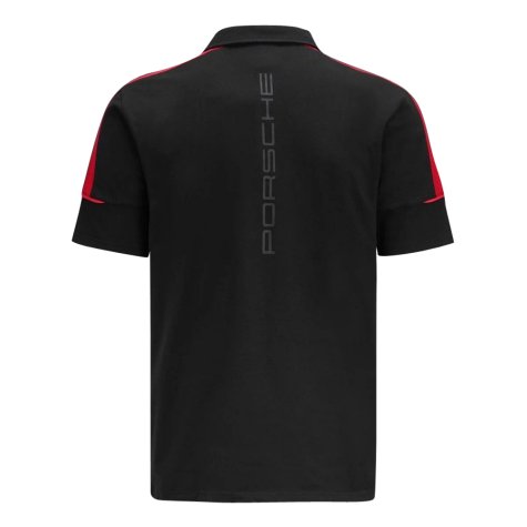 2024 Porsche Motorsport Mens Polo Shirt (Black)