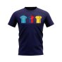 Barcelona 2008-2009 Retro Shirt T-shirt (Navy) (Your Name)