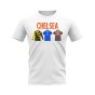 Chelsea 1995-1996 Retro Shirt T-shirts - Text (White) (Hazard 10)