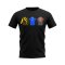 Chelsea 1995-1996 Retro Shirt T-shirts (Black) (Hughes 8)