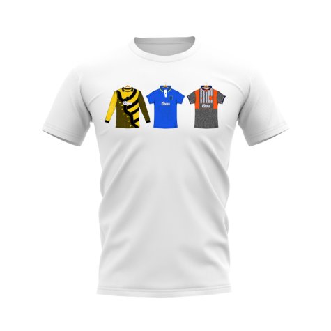 Chelsea 1995-1996 Retro Shirt T-shirts (White) (Hughes 8)